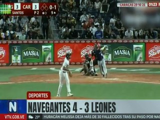 Deportes | Magallanes consigue segundo triunfo consecutivo al vencer a Leones 4-3