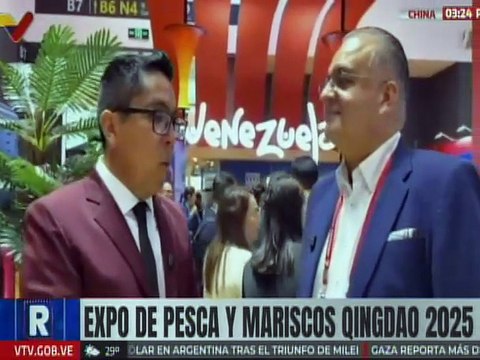Empresarios venezolanos apoyan negociación de arancel cero en la Expo Pesca Marisco Quingdao 2025