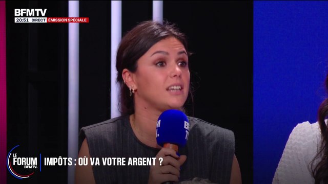 FORUM BFMTV - Le problème ce n'est pas de payer des impôts c'est que je ne vois pas le résultat , estime Laura, auto-entrepreneuse