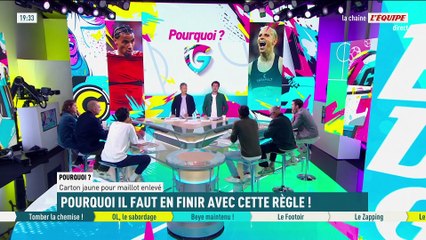 Carton jaune pour maillot enlevé : Fin de la règle ? - L'Équipe de Greg - extrait