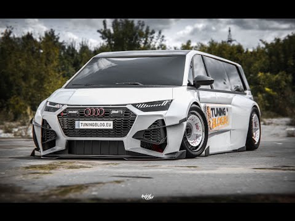 Widebody Audi TS7 V8 mit Airride Fahrwerk (Basis VW Bus T7 (2020) Bulli)