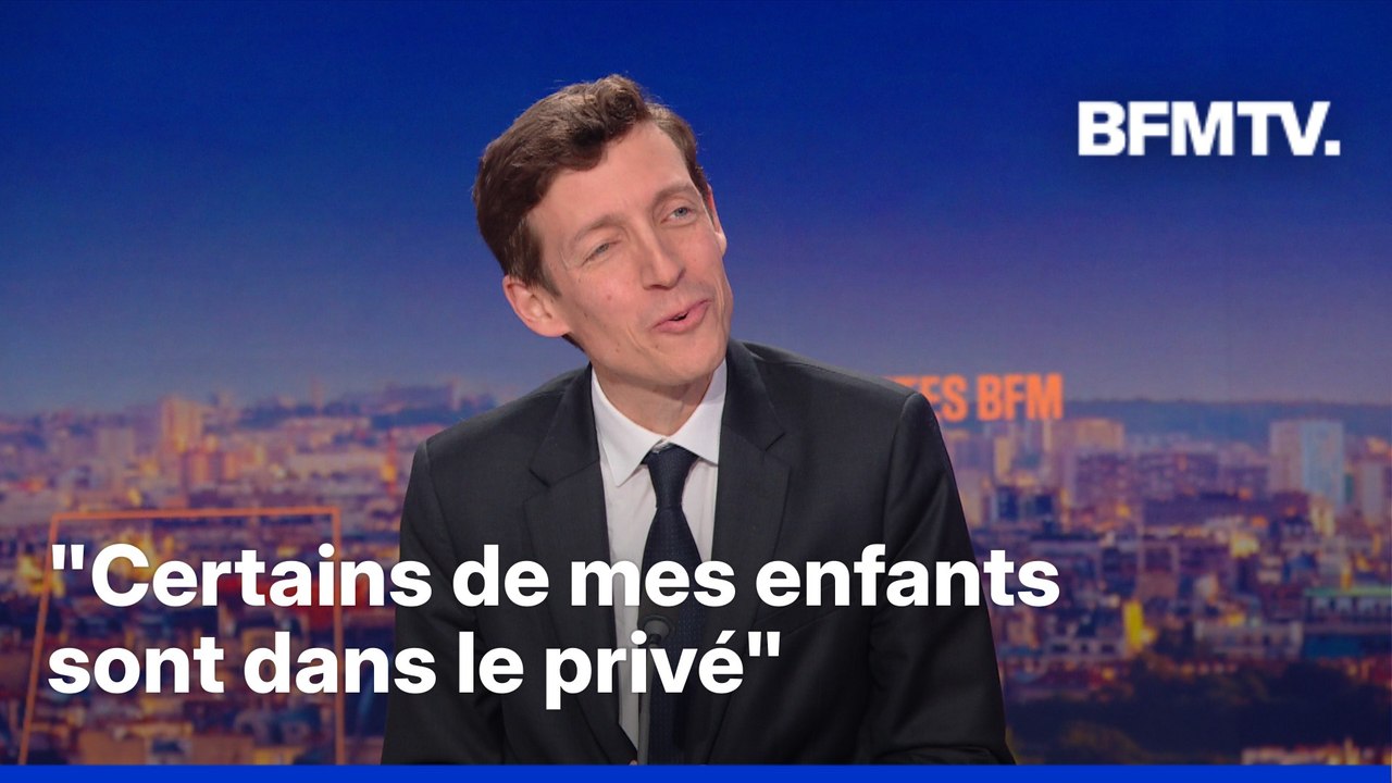 Le ministre de l'Éducation nationale, Édouard Geffray, confirme que certains de ses enfants sont scolarisés dans le privé