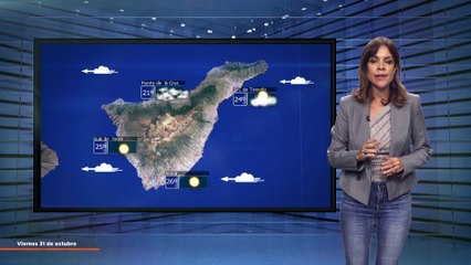 La previsión del tiempo en Canarias para el 31 de octubre de 2025, en Atlántico Televisión.