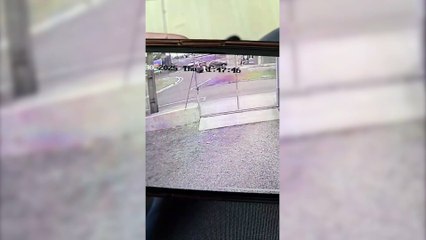 Câmera de segurança registra momento do acidente das Avenidas da FAG e Brasil