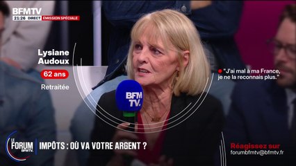 FORUM BFM - "Je suis en colère contre l'Assemblée nationale. Quand je vois ce que vous faites. Vous êtes pitoyables", dit Lysiane Audoux, retraitée