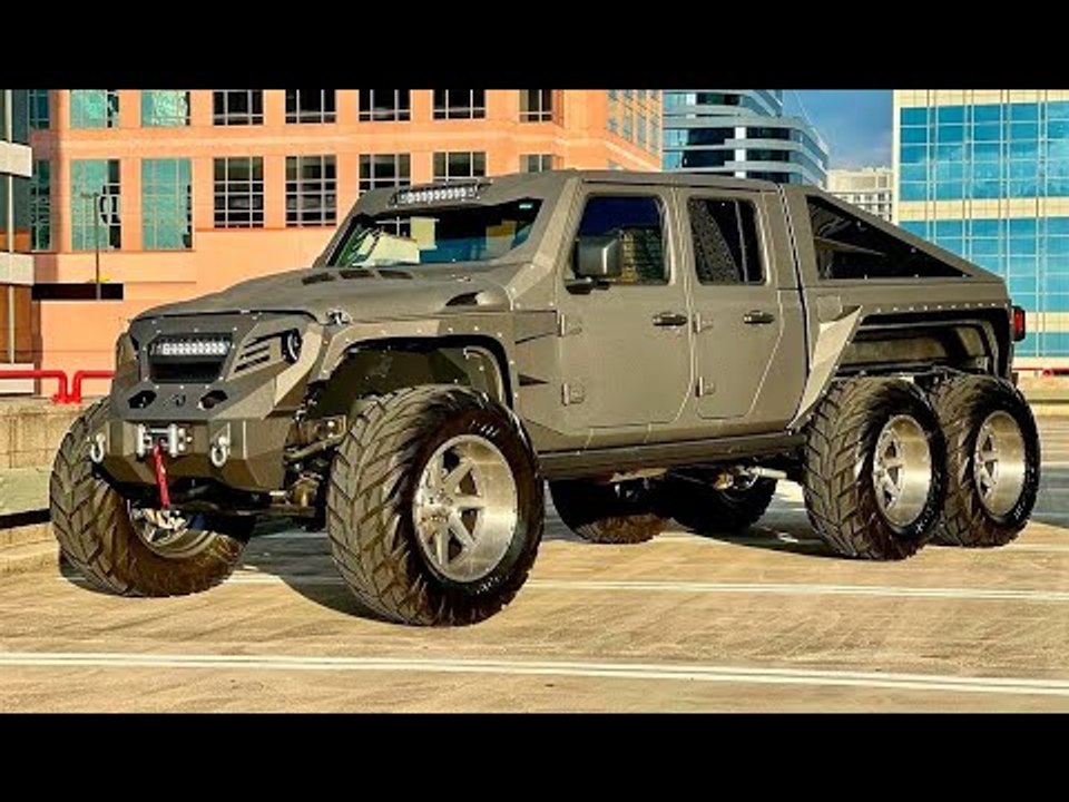Bildershow Tuning 'Apocalypse Hellfire' Jeep Pickup 6x6 mit 750 PS-V8!