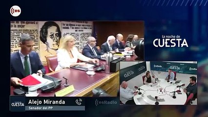 Alejo Miranda, tras interrogar a Sánchez en el Senado: "Lleva 7 años entrenando para mentir"