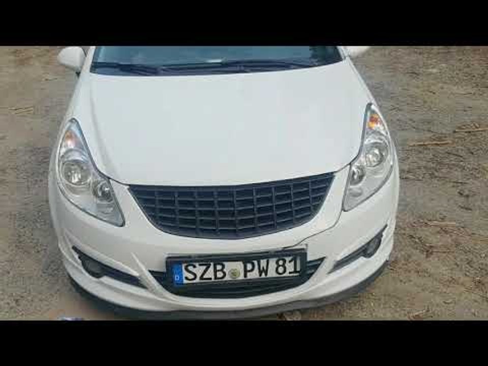 Nummernschildhalter mit Rollo Flip  License Plate Hide Opel Corsa D