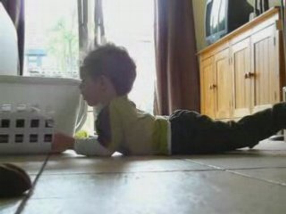 Ruben aan het spelen