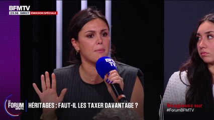 FORUM BFM - "Vous allez venir me dire, à moi qui me suis saigné à travailler, que l'héritage de ma fille, ça lui tombe du ciel?": Laura Warton-Martinez, auto-entrepreneuse, réagit à la taxe sur les héritages