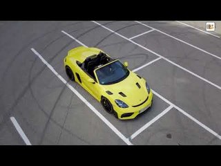 2025 Porsche 718 Spyder RS Racing Yellow (Racing Gelb) | Fahraufnahmen, Exterieur, Interieur