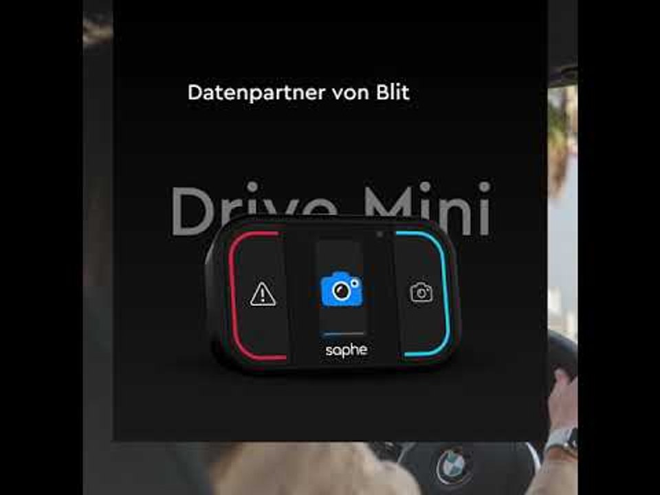 2021 Saphe Drive Mini Verkehrsalarm / Radarwarner / Gefahrenwarner mit App für Android / IOS