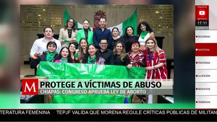 Aprueban ley de aborto legal para víctimas de violación en Chiapas