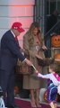 President Trump and the First Lady host trick-or-treaters at the White House