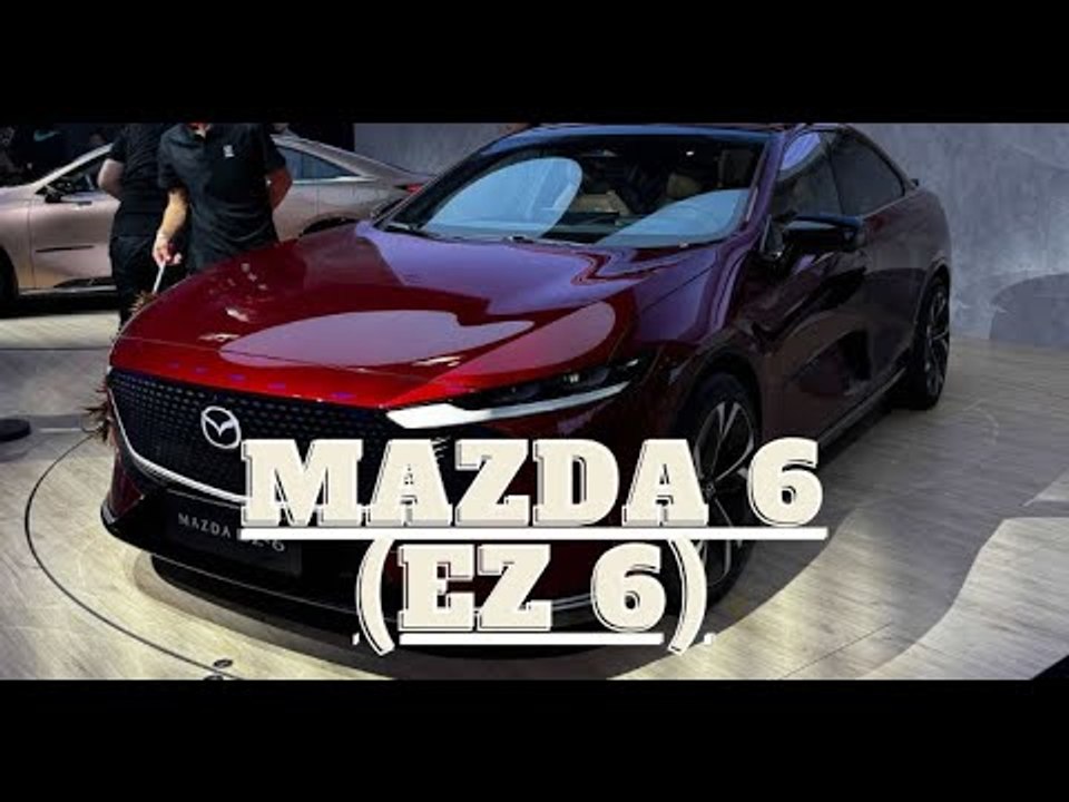 Walkaround innen & außen: 2024 Mazda 6 (EZ 6) Elektro-Limousine mit Heckantrieb!