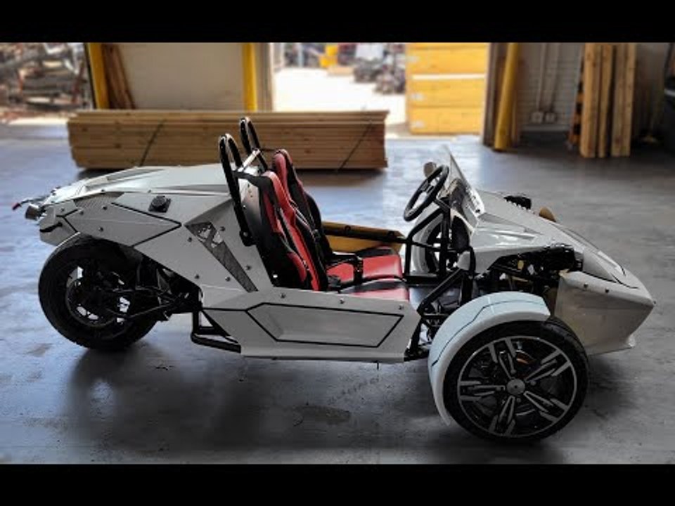 Massimo Electric E-Spider (Trike) | Dreirad mit 72V, 296 kg, 3000W, 50AH-Akku, Automatik