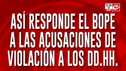 Así responde el bope a las acusaciones de violación de los DD. HH.