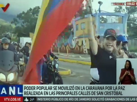 Táchira I Pueblo de San Cristóbal se movilizó en apoyo a nuestra soberanía nacional