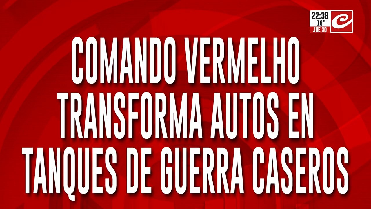 Comando Vermelho transforma autos en tanques de guerra caseros