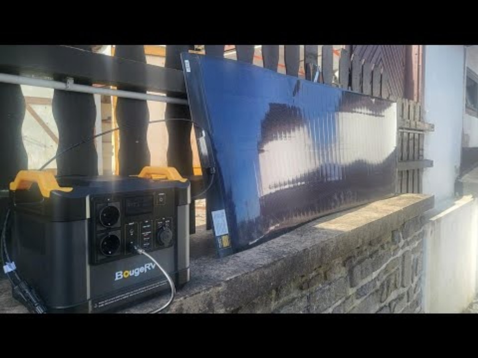 BougeRV LiFePO4 Solar Powerstation /  YUMA 200 flexibles Solarpanel für Camping, Wohnmobil, Balkon..