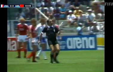 World Cup 1986 France vs Soviet Union (Group C) French commentary