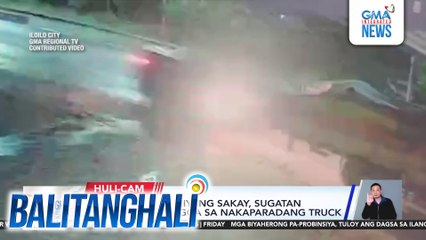 SUV driver at 2 niyang sakay, sugatan matapos bumangga sa nakaparadang truck | Balitanghali