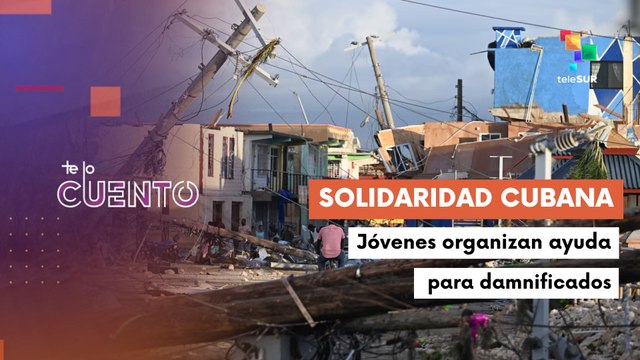 Jóvenes y artistas cubanos ayudan tras el paso del huracán Melissa