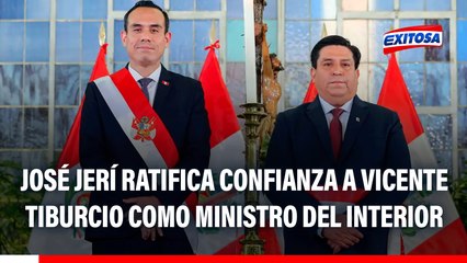José Jerí ratifica confianza a Vicente Tiburcio como Ministro del Interior