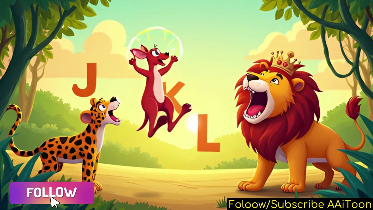 🦒 Alphabet Animals Dance & Sing | A-Z Nursery Rhyme with Actions! 🎵 (J-R)