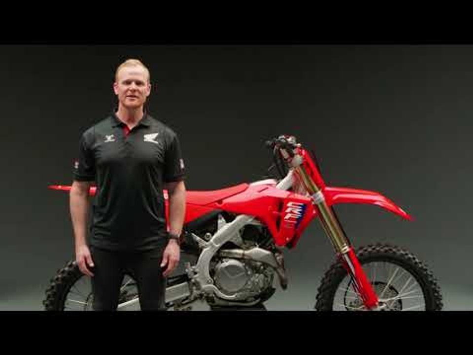 2025 Honda CRF450R | neuer Aluminiumrahmen, Showa-Stoßdämpfer, Pro-Link-Umlenkhebel usw.