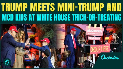 VIDEO: Trump’s Most Iconic Halloween Moment at the White House | Recreates Viral Candy on Head Scene