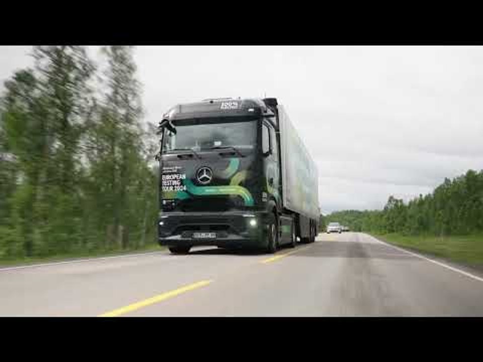 2025 Mercedes eActros 600 Stattelschlepper | letzte Tests in Norwegen