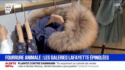 Les Galeries Lafayette commercialisent de la fourrure animale sous étiquette "fausse fourrure"