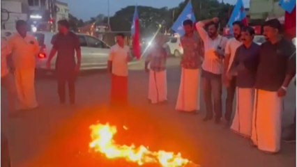 കണ്ണൂരിൽ വിദ്യാഭ്യാസമന്ത്രിയുടെ കോലം കത്തിച്ചതിന് നോട്ടീസ്...