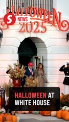 Trumps host Halloween candy giveaway at the White House