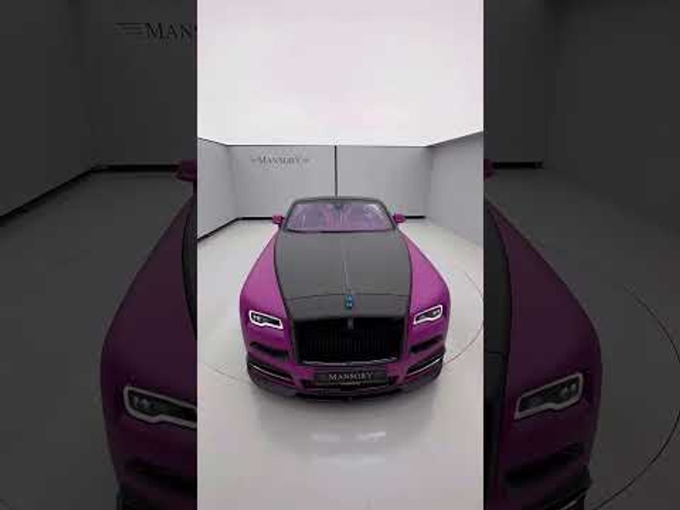 Rosa Rolls-Royce Dawn Cabriolet vom Tuner Mansory Design!
