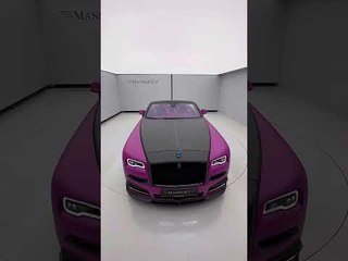 Rosa Rolls-Royce Dawn Cabriolet vom Tuner Mansory Design!