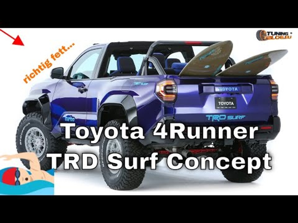 2025 toyota 4runner trd surf concept: kultiger zweisitzer im retro-look zur sema