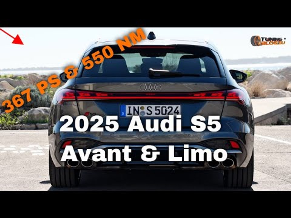2025 audi s5 avant & limousine: 367 ps power-kombi und sedan mit stil
