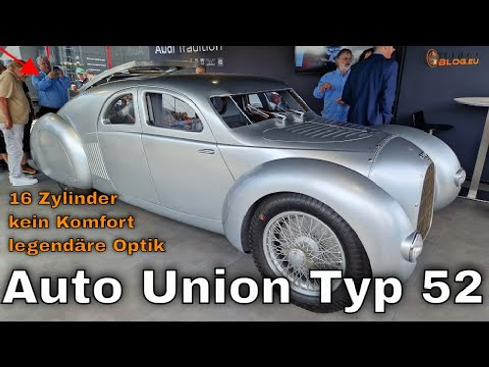 2024 Auto Union Typ 52 – vergessener 16-Zylinder Traum von Porsche ist Realität
