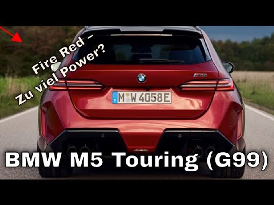 Bmw m5 touring (g99) in fire red | fahraufnahmen, exterieur, interieur, sound
