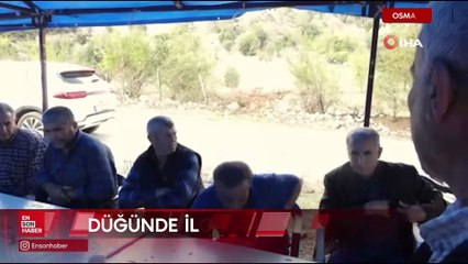 Osmaniye’de düğünde sandalyeler domino taşı gibi devrildi