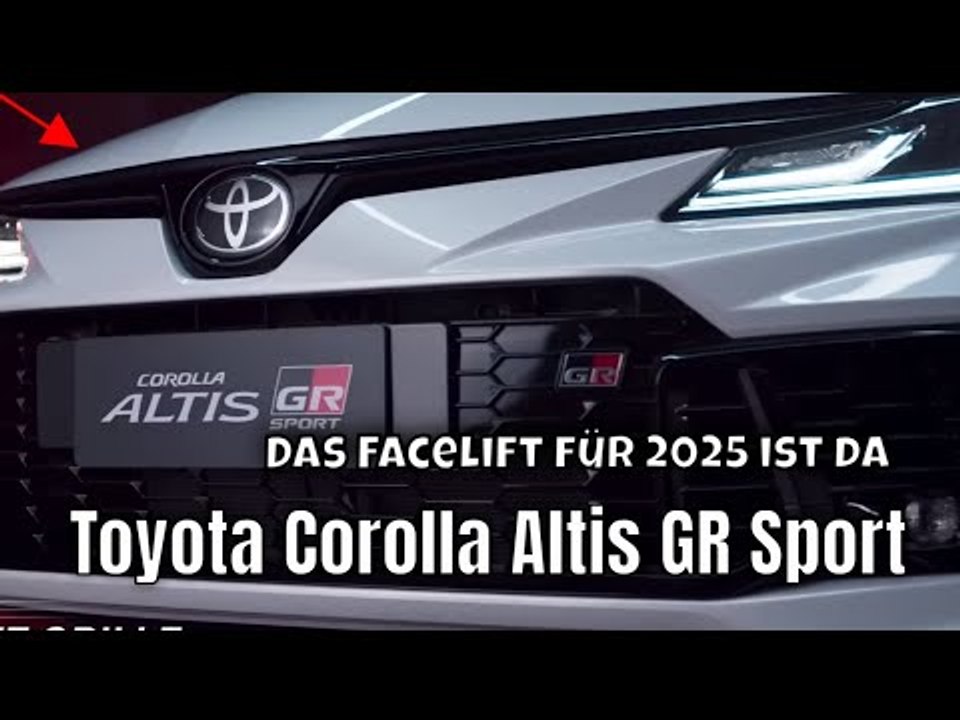 2025 Toyota Corolla Altis GR Sport Facelift: Neues Design, wenig Power