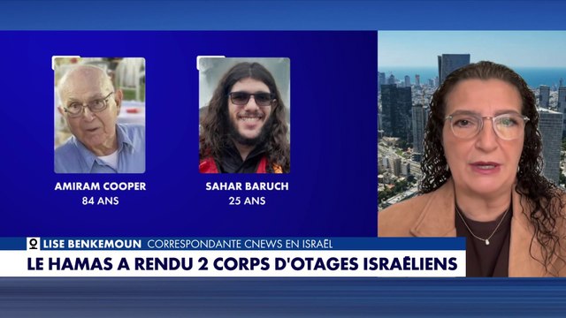 Lise Benkemoun revient sur l'identité des deux corps d'otages israéliens rendus par le Hamas