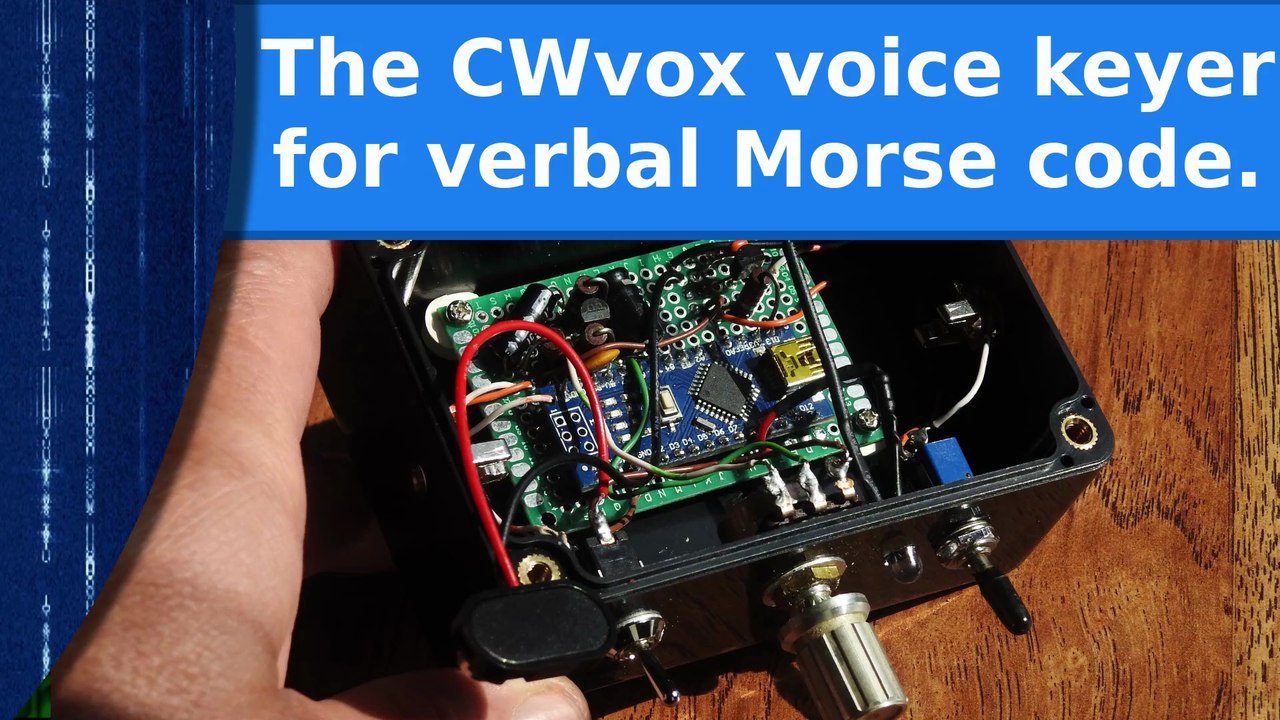 Ham Radio  - The CWvox voice operated keyer for verbal Morse code