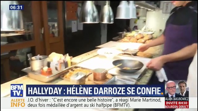 Johnny Hallyday 2018 – Laeticia Hallyday : les confidences d’Hélène Darroze sur BFM TV (20 février)