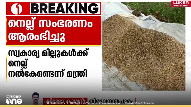 നെല്ല് സംഭരണം ഇന്ന് പുനരാരംഭിക്കും