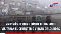 VMT: Más de un millón de ciudadanos visitarán el cementerio Virgen de Lourdes en el Día de Todos los Santos