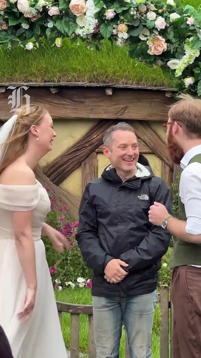 A bride and groom were treated to their own kind of adventure when their Hobbiton wedding was “c