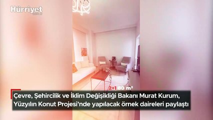 Yüzyılın Konut Projesi'nde örnek daireler gün yüzüne çıktı